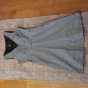 Black w/White Polka Dot A-Line Dress